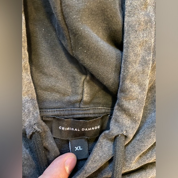 CRIMINAL DAMAGE MENS SWEATER
SIZE XL 
COTTON - Picture 3 of 3